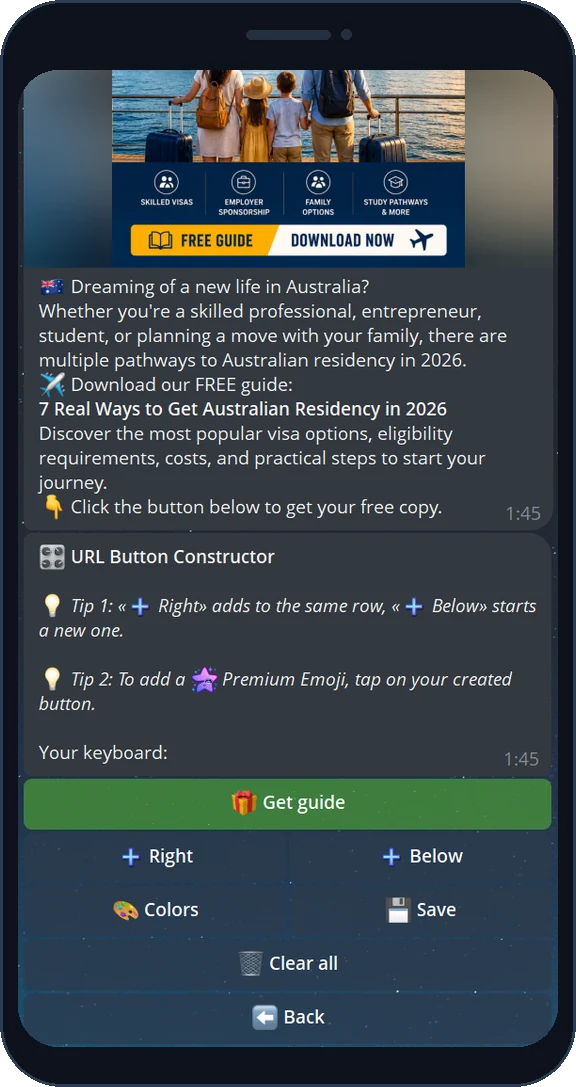 Arranging the gift button in the post layout
